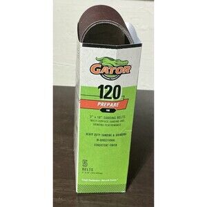 5-pack Gator 3” X 18” 120 Grit Prepare Sanding Belts